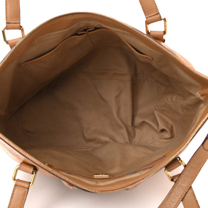 MCM Visetos Studded Medium Essentials Shopper Tote Cognac 5 of 12