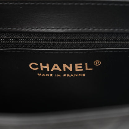Chanel Shiny Aged Calfskin Quilted Nano Kelly Shopper Black 6 of 11