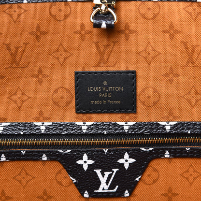 Louis Vuitton Monogram Giant Crafty Neverfull MM Creme Caramel 5 of 9