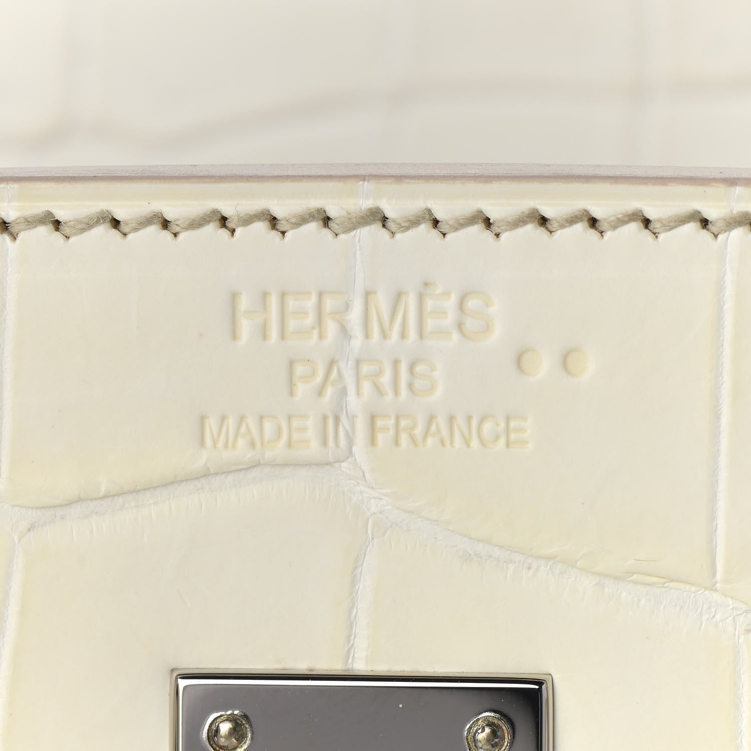 Hermes Matte Niloticus Crocodile Himalaya Birkin 25 Blanc 20 of 31