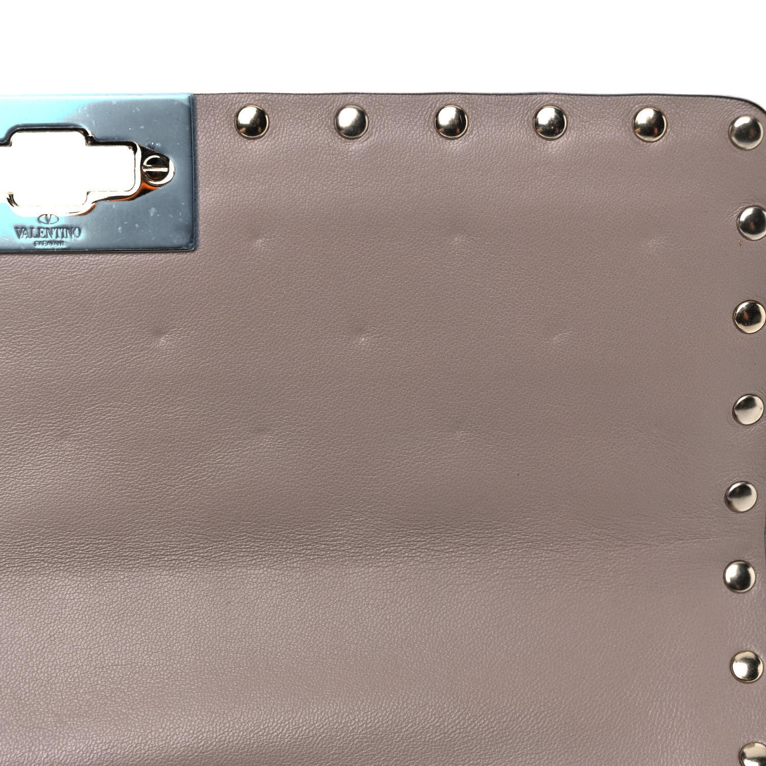 Valentino Garavani Lambskin Medium Rockstud Spike Shoulder Bag Poudre 9 of 10