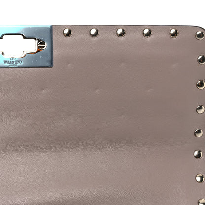 Valentino Garavani Lambskin Medium Rockstud Spike Shoulder Bag Poudre 9 of 10