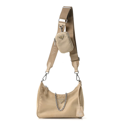 Prada Nylon Re-Edition 2005 Shoulder Bag Deserto 1 of 10