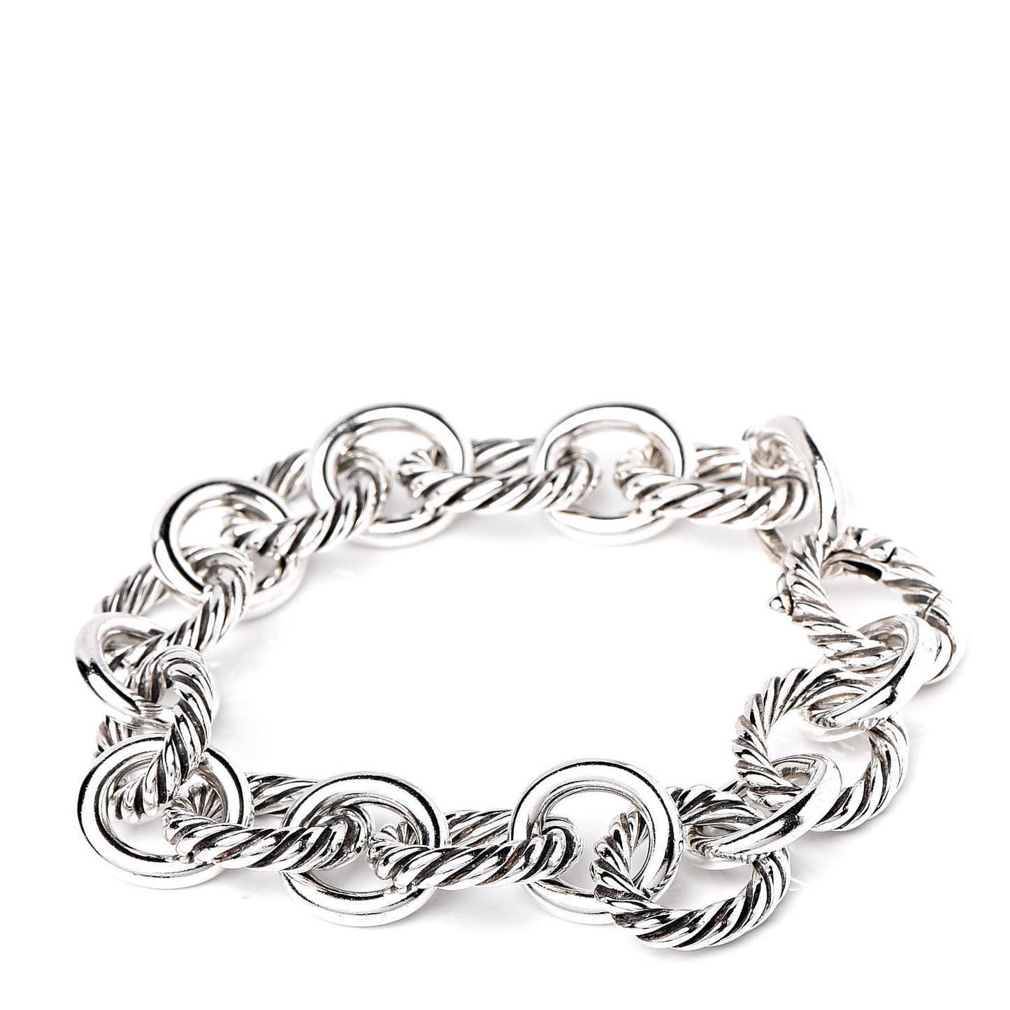 Sterling Silver 12mm Large Oval Link Bracelet