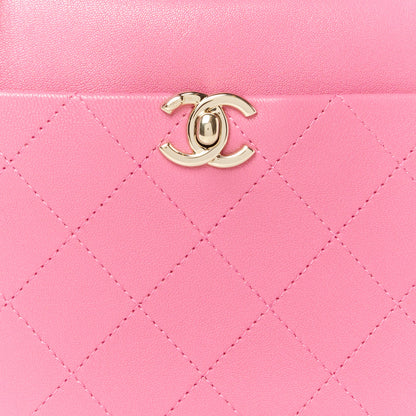 Chanel Goatskin Quilted Medium Casual Trip Camera Case Pink 8 of 10