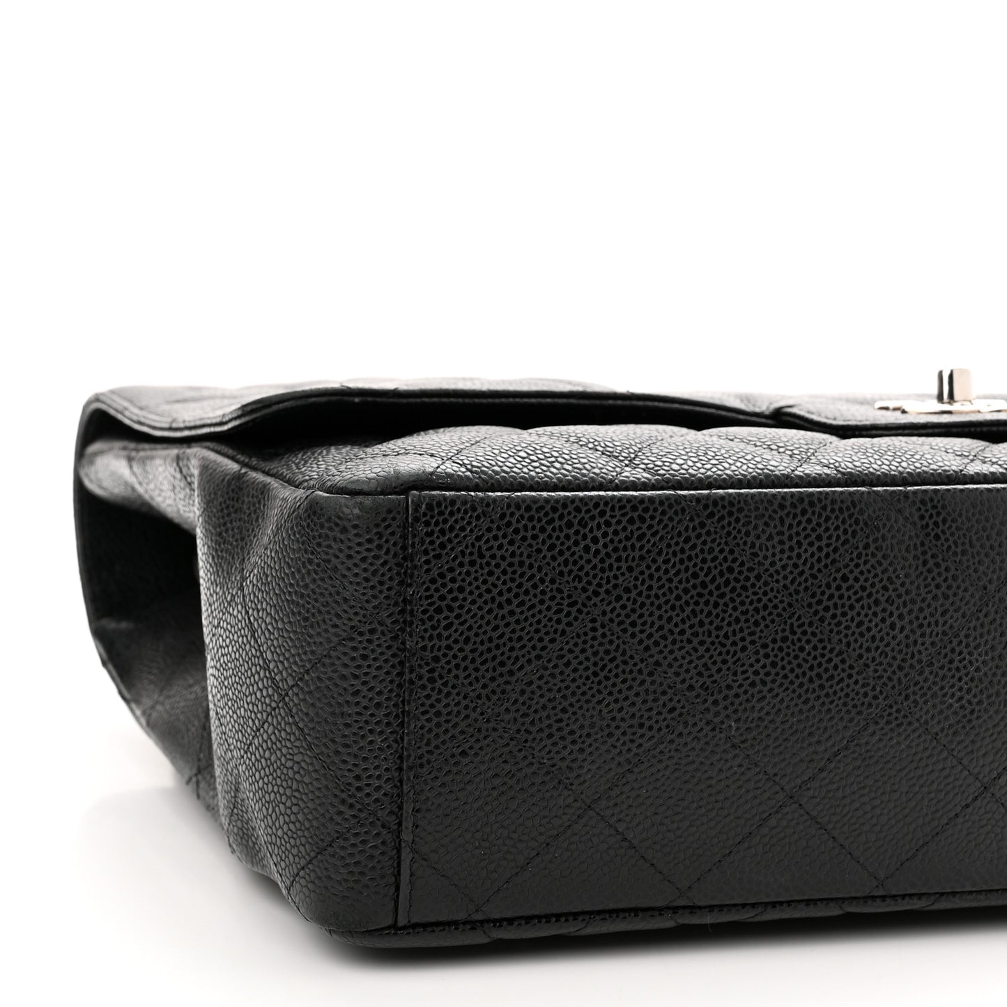 Caviar Quilted Maxi Single Flap Black