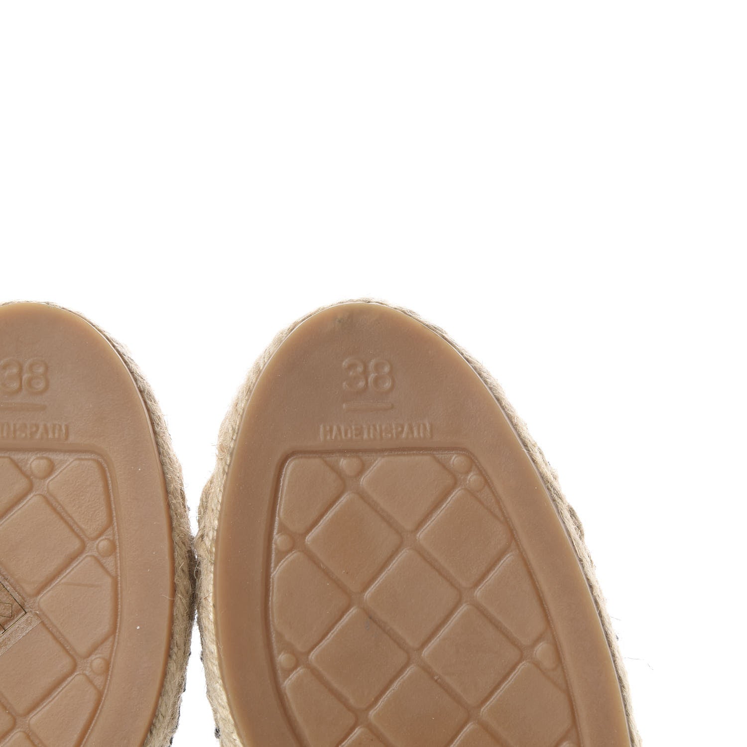 Chanel Fabric Biarritz CC Espadrilles 38 Beige Black 6 of 10