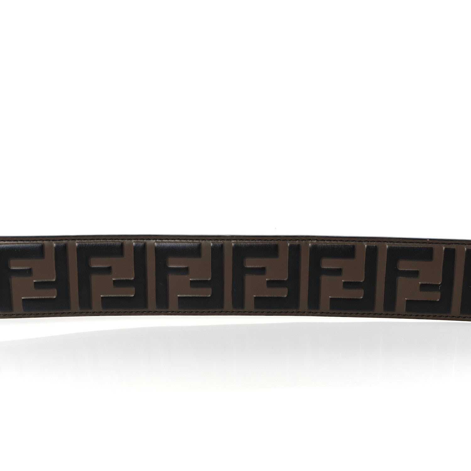 Fendi Vitello Century Bi-Color FF 1974 Embossed Strap You Maya Black 5 of 7