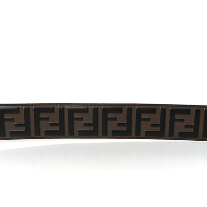 Fendi Vitello Century Bi-Color FF 1974 Embossed Strap You Maya Black 5 of 7