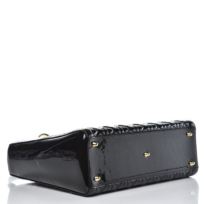 Christian Dior Patent Cannage Large Lady Dior Black 4 of 9