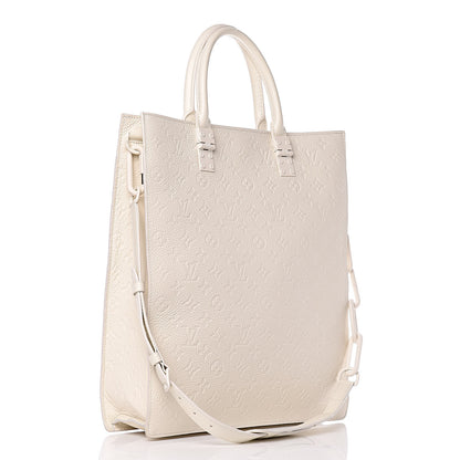Louis Vuitton Taurillon Monogram Sac Plat Powder White 3 of 10