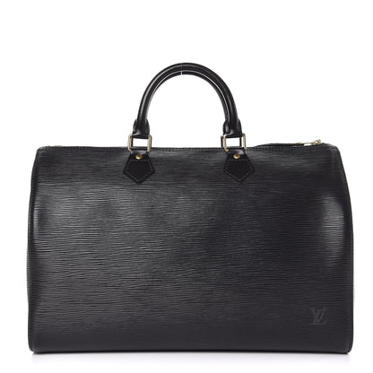 Louis Vuitton Epi Speedy 35 Black 1 of 8