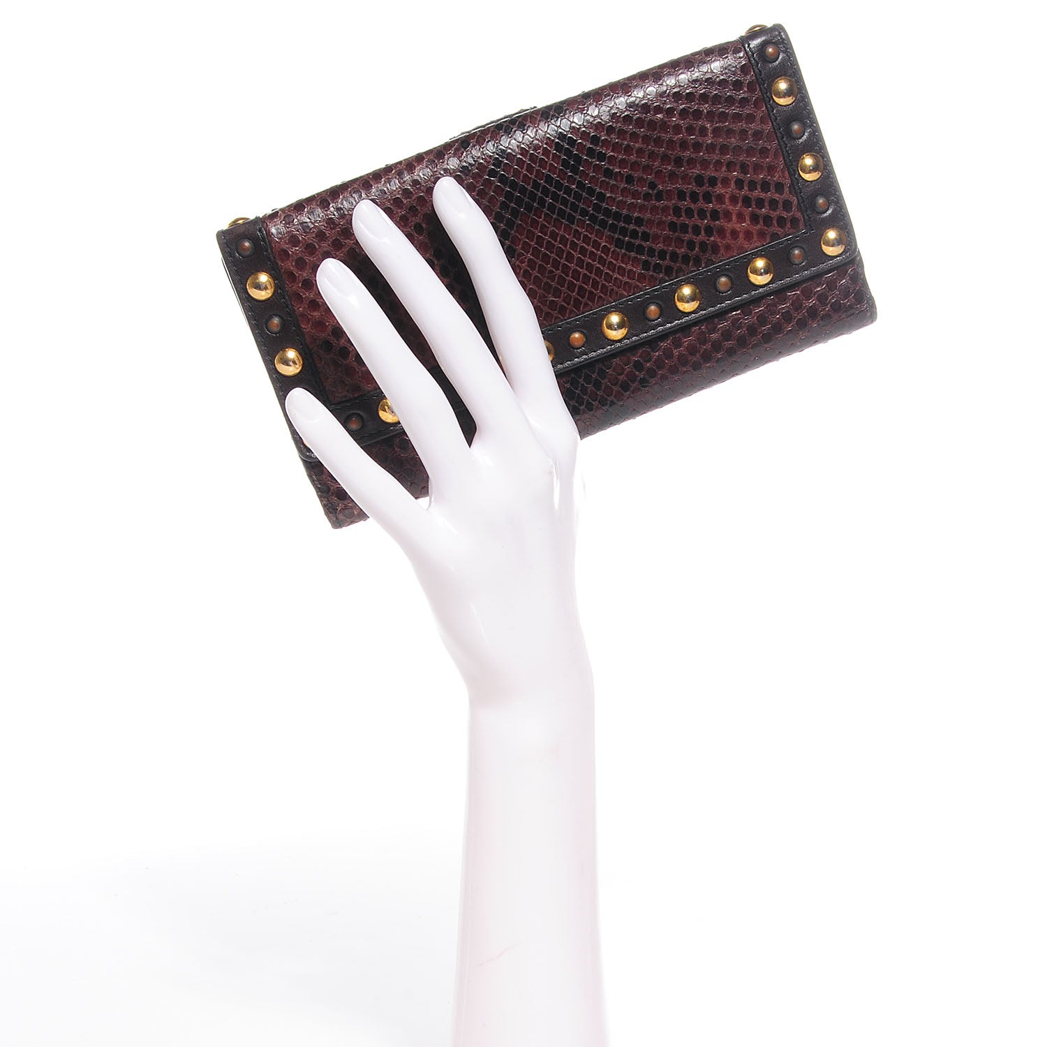 Gucci Python Babouska Continental Wallet Brown 2 of 7