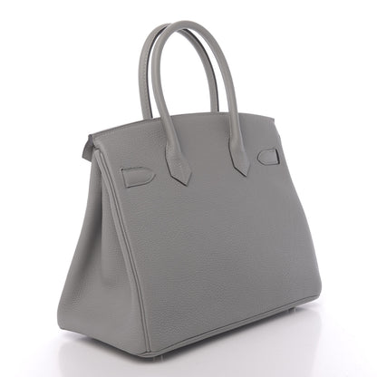 Hermes Togo Birkin 30 Gris Mouette 3 of 11