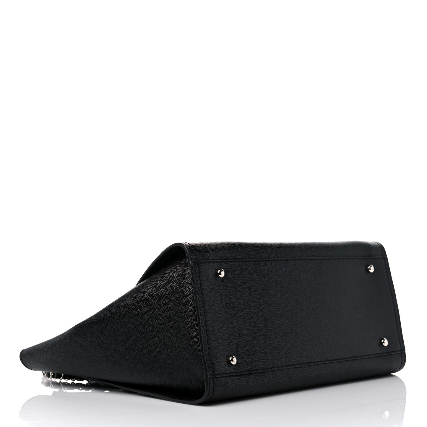 Caviar Small Studded Deauville Tote Black