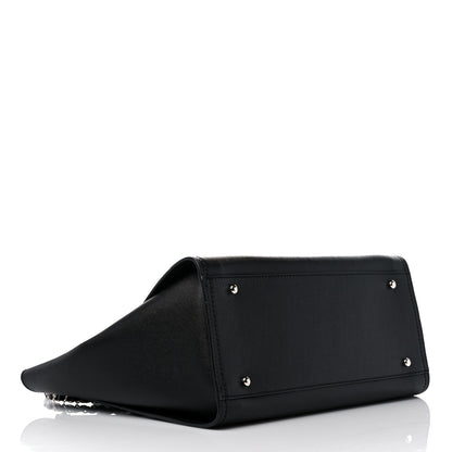 Chanel Caviar Small Studded Deauville Tote Black 4 of 9