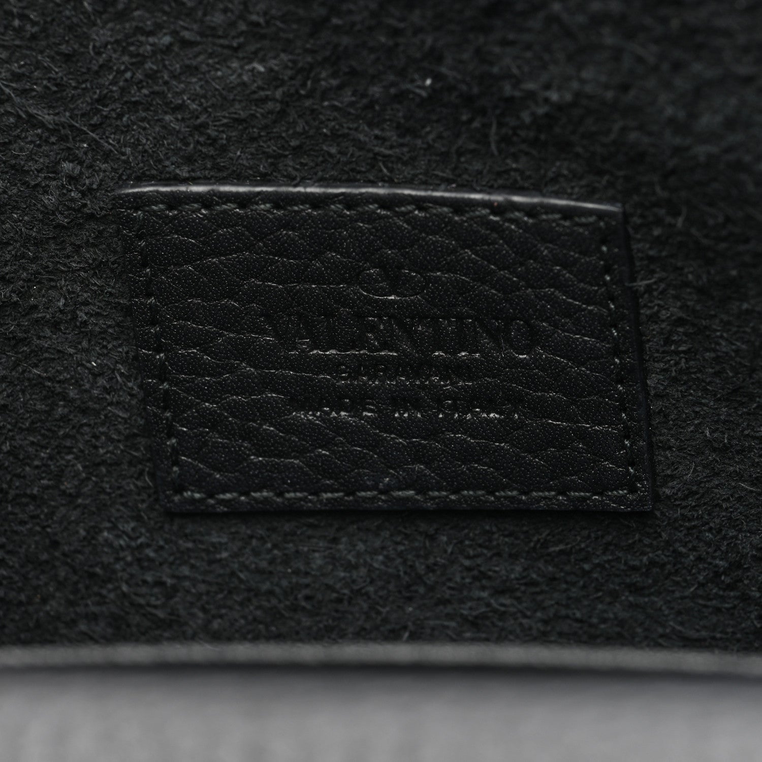 Valentino Garavani Pebbled Calfskin Rockstud Envelope Wallet on Chain Black 6 of 9
