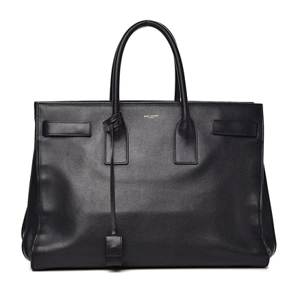 Saint Laurent Calfskin Large Sac De Jour Carryall Navy Blue 1 of 18