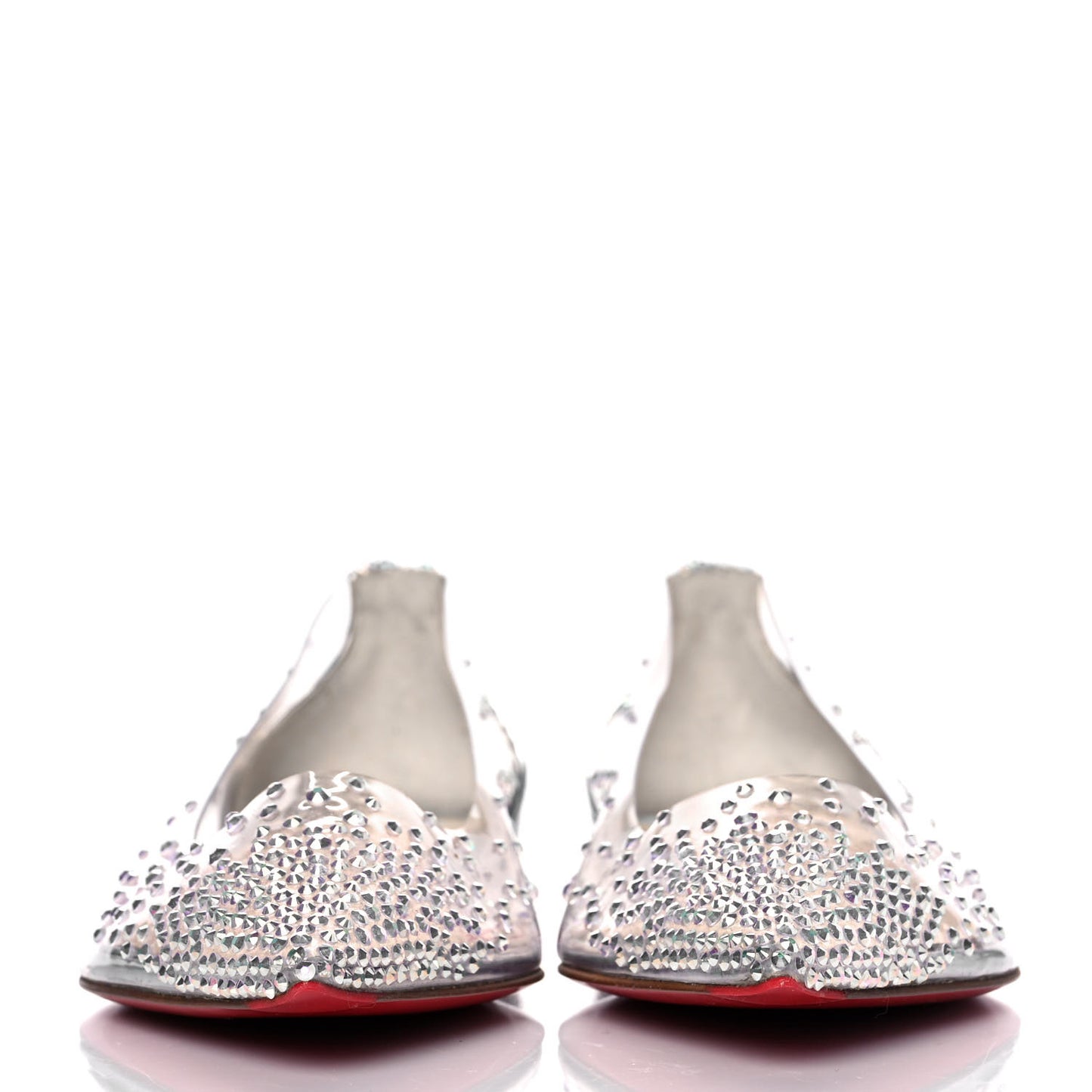 PVC Paill Hotfix Degrastrass Flats 37 Silver