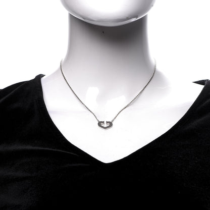 Cartier 18K White Gold Medium Hearts and Symbols Necklace 2 of 7