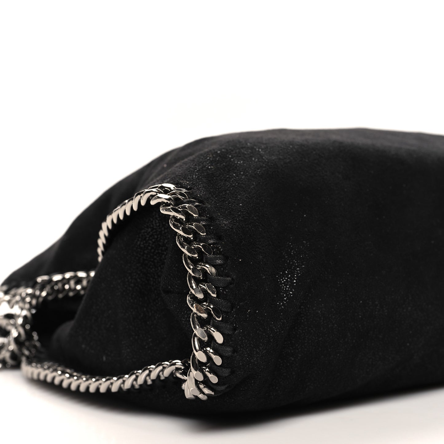 Shaggy Deer Falabella Fold Over Tote Black