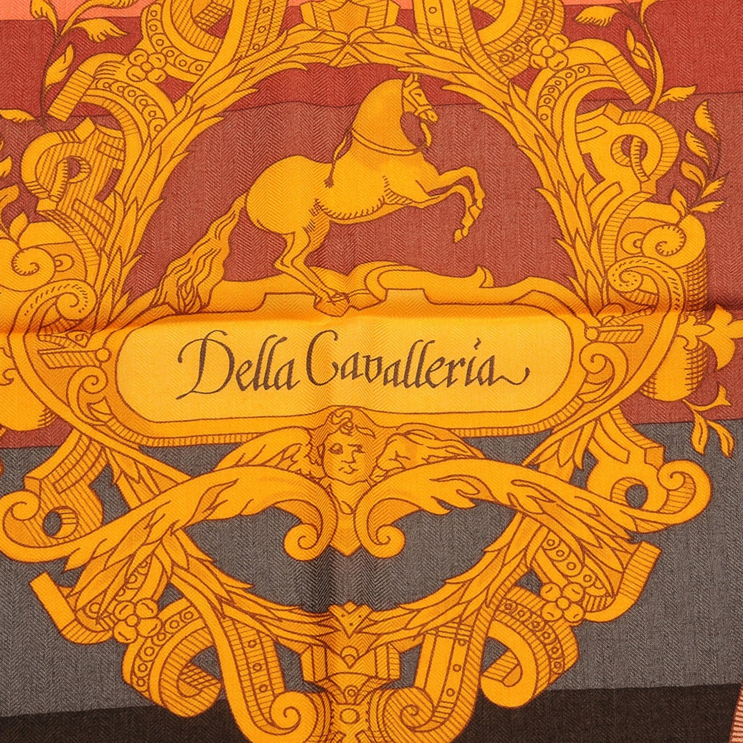 Cashmere Silk Della Cavalleria Shawl 140 Soleil Rose Brun