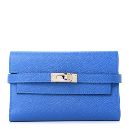 Hermes Epsom Medium Kelly Wallet Bleu Zellige 1 of 9
