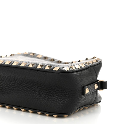 Valentino Garavani Pebbled Calfskin Rockstud Camera Crossbody Bag Black 9 of 9