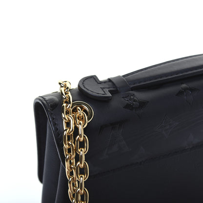 Louis Vuitton Monogram Cuir Plume Ecume Very Chain Bag Black 17 of 19