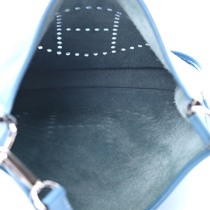 Hermes Taurillon Clemence Evelyne III PM Blue Jean 4 of 4