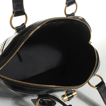 Saint Laurent Patent Calfskin Large Muse Black 5 of 8