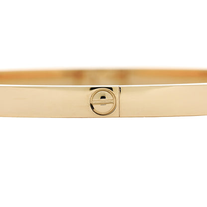 Cartier 18K Yellow Gold 6 Diamond Small LOVE Bracelet 17 4 of 8