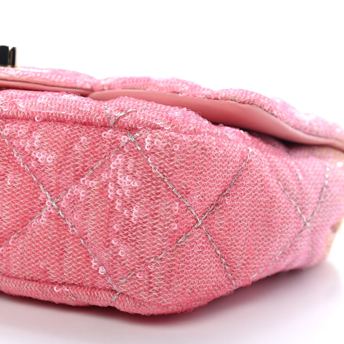 Sequin Quilted Ombre Mini Flap Multicolor
