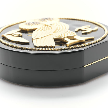 Chanel Resin Crystal CC Owl Black 8 of 9