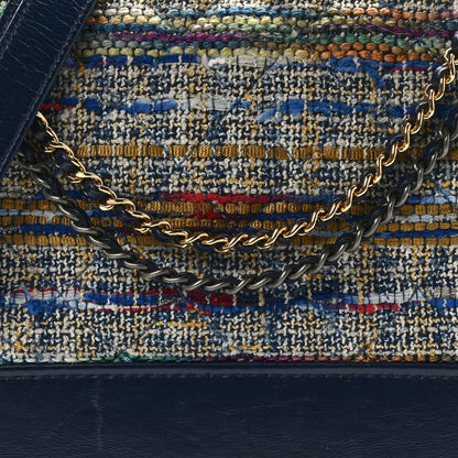 Chanel Tweed Calfskin Medium Gabrielle Hobo Blue 8 of 12