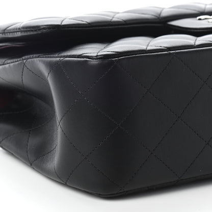 Chanel Lambskin Quilted Jumbo Double Flap Black 8 of 9