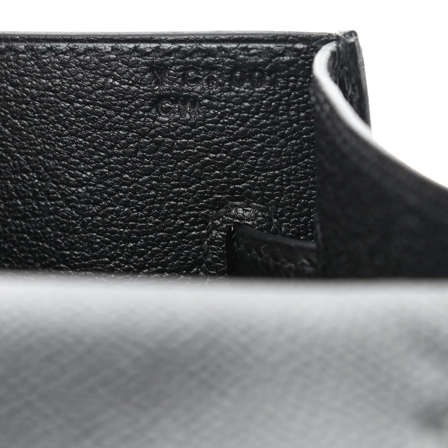 Hermes Epsom Kelly Depeches 25 Pouch Black 6 of 8