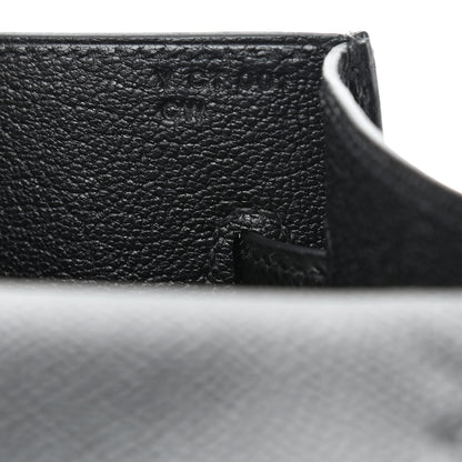 Hermes Epsom Kelly Depeches 25 Pouch Black 6 of 8