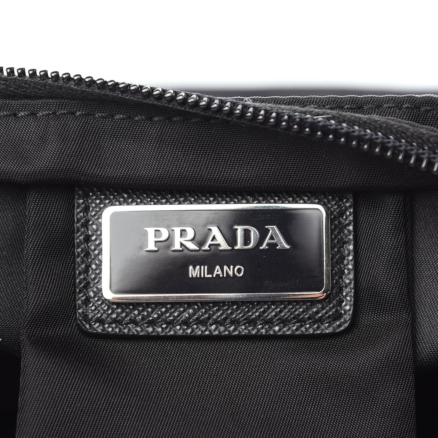Nylon Vela Flat Messenger Bag Black