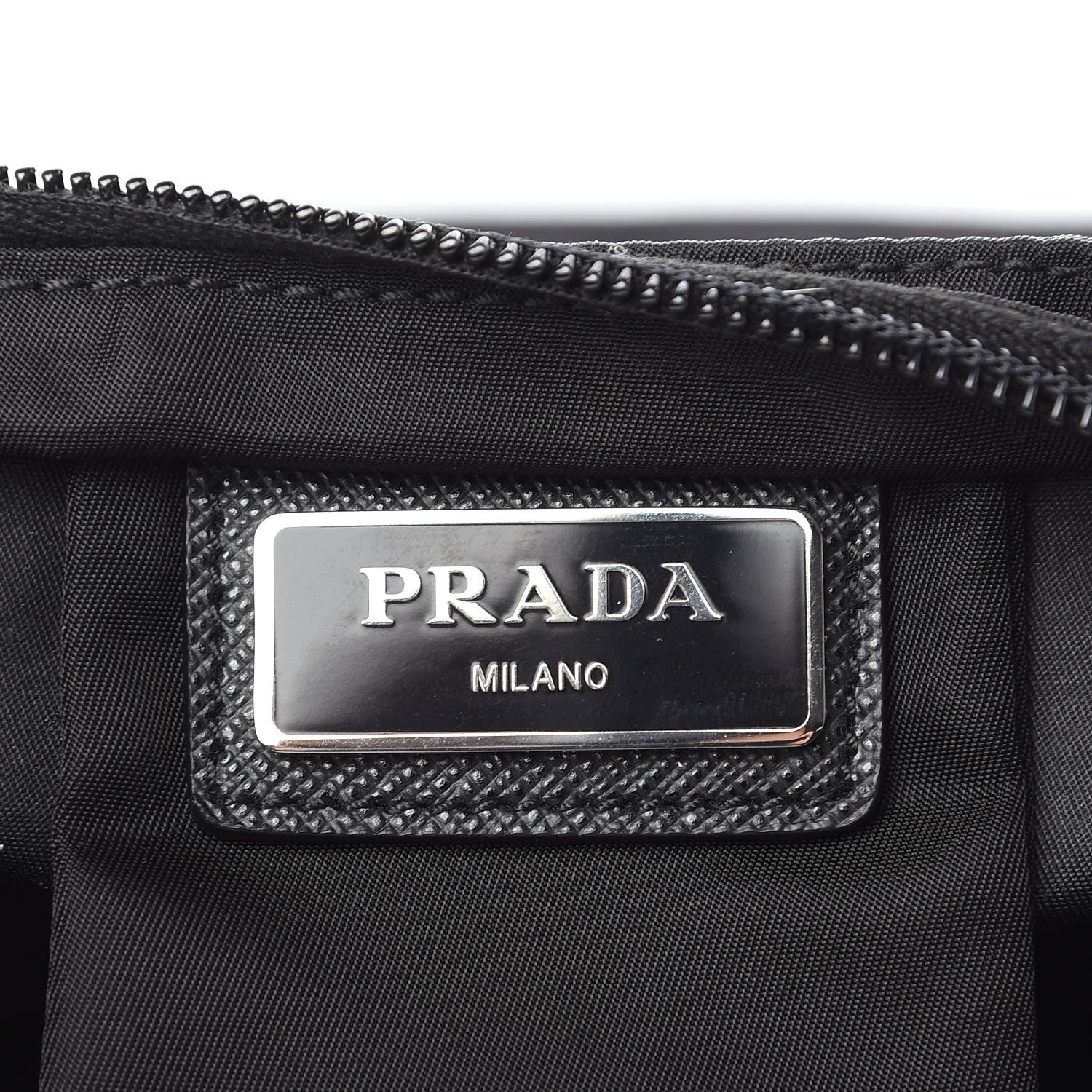 Prada Nylon Vela Flat Messenger Bag Black 5 of 7