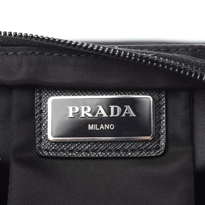 Prada Nylon Vela Flat Messenger Bag Black 5 of 7