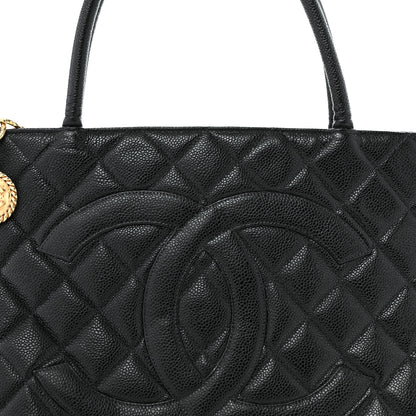 Chanel Caviar Quilted Medallion Tote Black 8 of 12