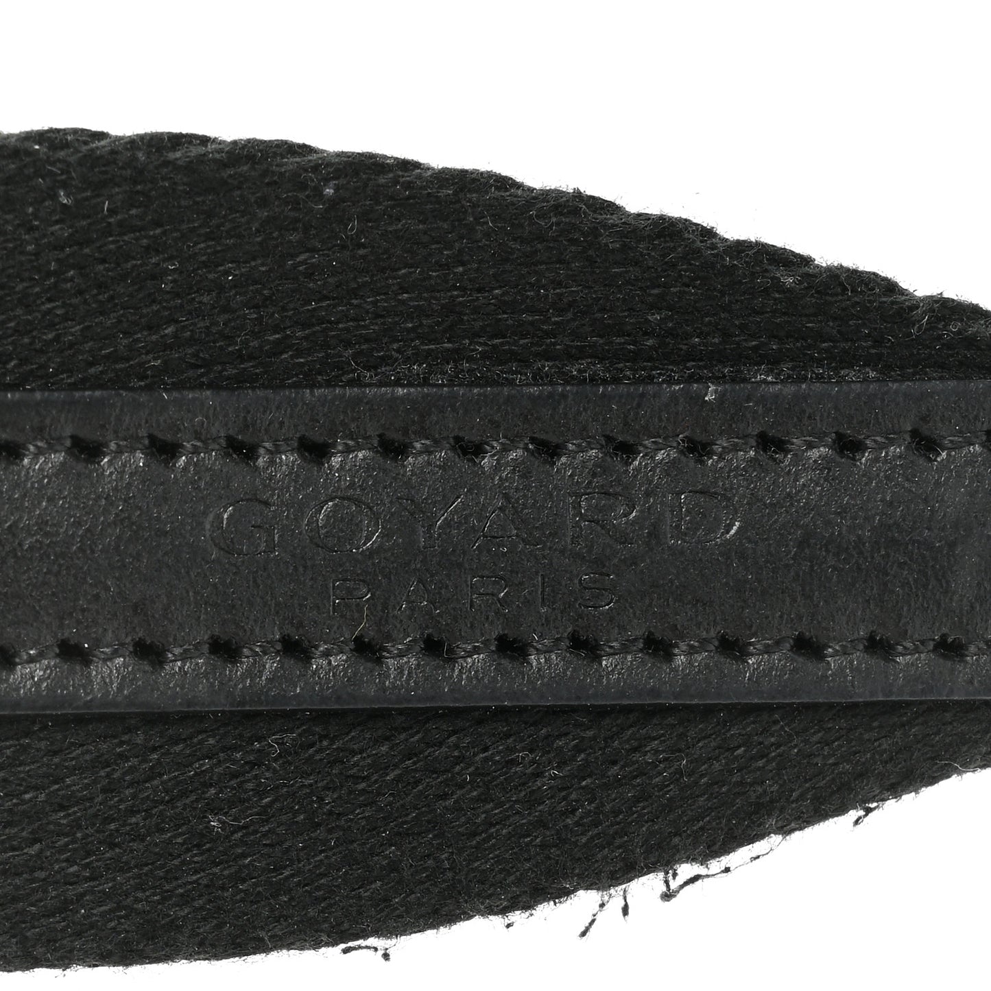 Canvas Calfskin Adjustable Shoulder Strap Black