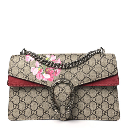 Gucci GG Supreme Monogram Blooms Small Dionysus Shoulder Bag Beige Multicolor Dry Rose 1 of 9