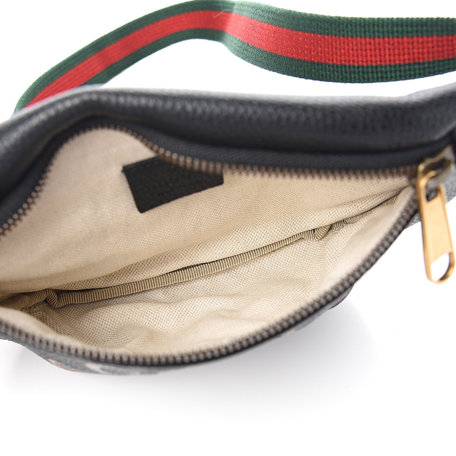 Gucci Grained Calfskin Small Logo Belt Bag Black 4 of 9
