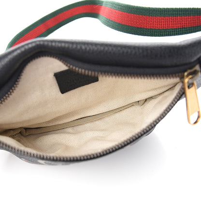 Gucci Grained Calfskin Small Logo Belt Bag Black 4 of 9