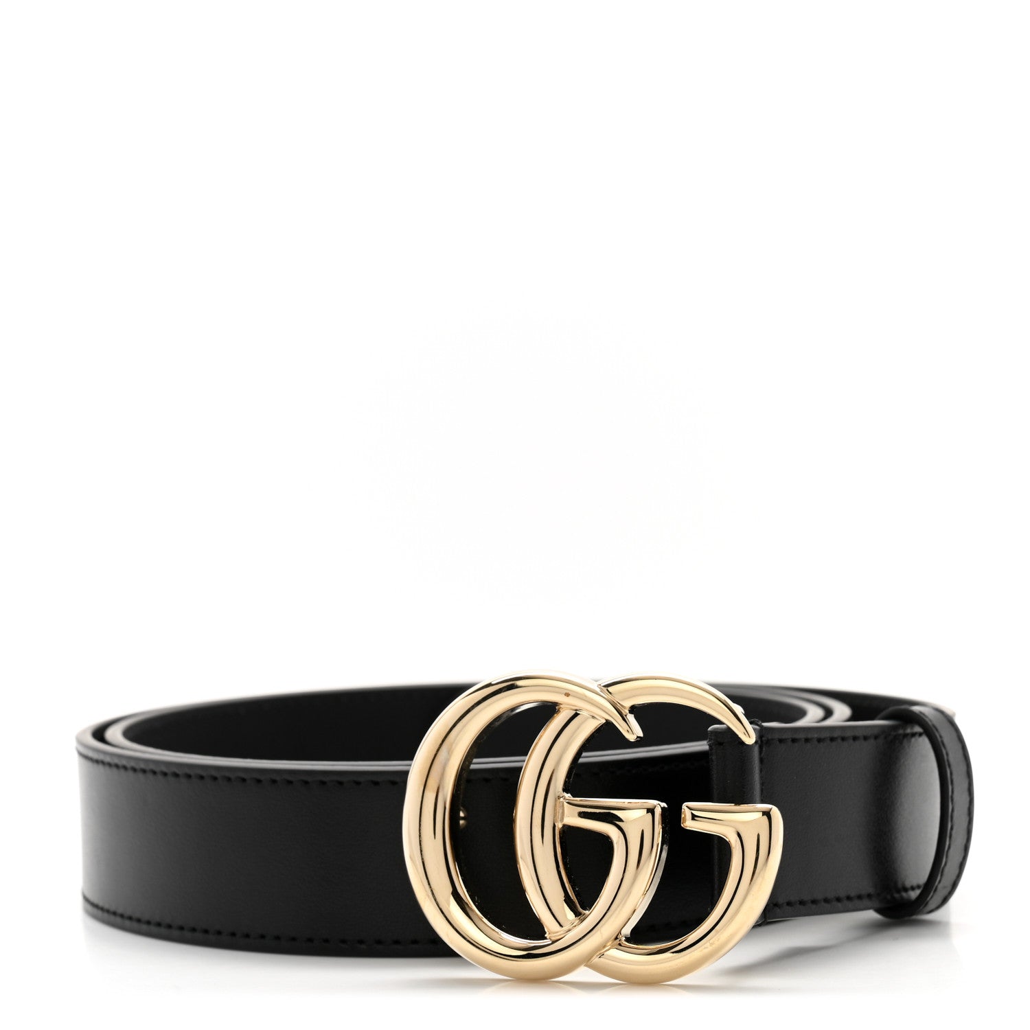 Gucci Plutone Calfskin Double G 30mm Belt 90 36 Black 1 of 6