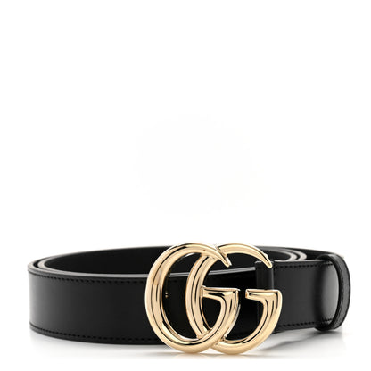 Gucci Plutone Calfskin Double G 30mm Belt 90 36 Black 1 of 6