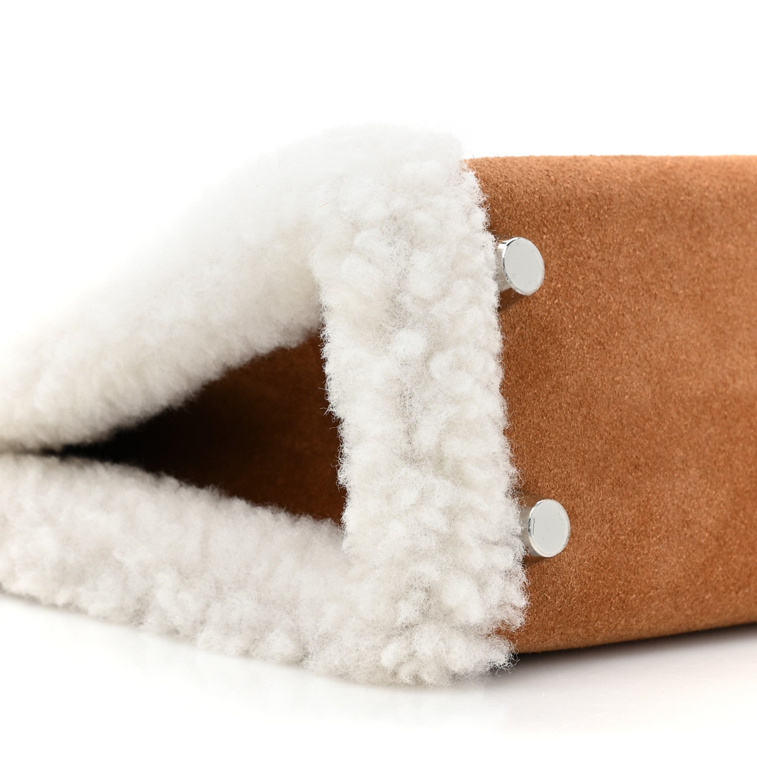 Hermes Veau Grizzly Mouton Shearling Swift Teddy Mini Kelly 20 Alezan Ecru 8 of 9