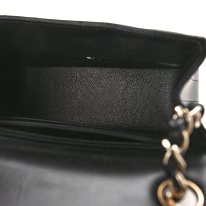 Chanel Lambskin Chevron Quilted Mini Square Flap Black 5 of 11